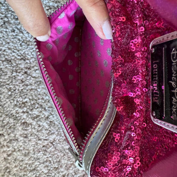 Disney Parks Loungefly pink sequin backpack main image 5